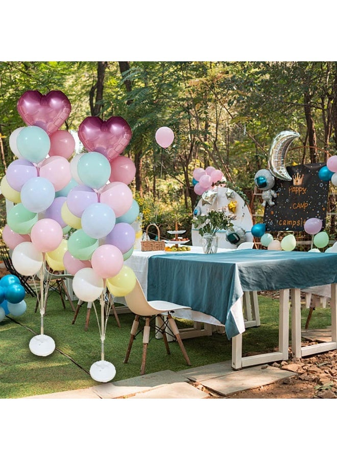 2 Pack Reusable Balloon Stand Kits,Water Can be Added Balloon Stand Holder with 19PCS Cups and Sticks Each for Birthday,Baby Shower,Wedding,Graduation,Party Decorations(160cm) - Image 5